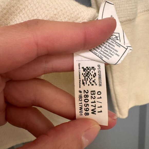 Green Bay Packers Cream Thermal Long Sleeve, Size S - Picture 6 of 9